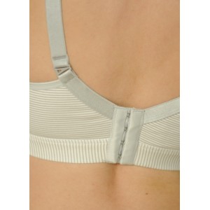 Комплект белья топ для кормления и трусы Rita Серый узкая полоска